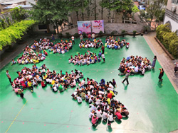 合肥市逍遥津小学进行地震逃生演练